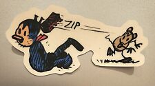 KRAZY KAT & IGNATZ vinyl sticker, original vintage stock, cat cartoon art, RARE picture