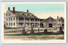 Milford New Hampshire Postcard Ye Old Hotel As Was Exterior 1910 Vintage Antique picture