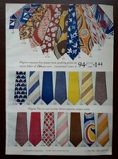  Men's Neck Tie 1947 color designs vintage fashion style ad catalog page  picture