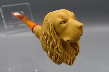 Large Size  Dog Figure PIPE new-block Meerschaum Handmade W Case#1838 picture