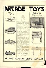 1927 PAPER AD Arcade Toy Buick Yellow Cab McCormick Deering Thresher Stove Truck picture