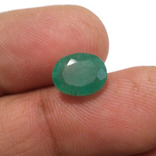 Outstanding Zambian Emerald Oval 3.10 Crt Awesome Green Faceted Loose Gemstone picture