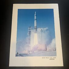 Vintage Lockheed MARTIN MARIETTA USAF SM-68 Titan ICBM Rocket Poster Launch NASA picture