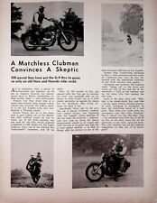 1953 Matchless Clubman Convinces Skeptic Stan Irons - Vintage Motorcycle Article picture