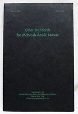 CORNELL UNIVERSITY COLOR STANDARDS FOR MCINTOSH APPLE LEAVES CHART 1946 picture
