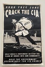 Vintage Political Poster Crack The CIA Drug Free Zone 11