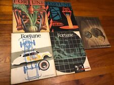 5 Vintage FORTUNE MAGAZINES from 1948 aug/apr/oct/sept/december Complete picture