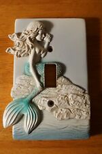 Mermaid Conch Shell Single Light Switch Plate Cover BEACH BEDROOM HOME DECOR New picture