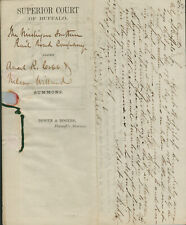 GROVER CLEVELAND - MANUSCRIPT DOCUMENT DOUBLE SIGNED 03/11/1856 WITH CO-SIGNERS picture