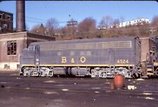 B&O-Baltimore & Ohio F7A # 4524 @ Bethlehem PA.-1973 Kodak slide picture