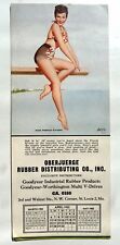 1952 Pinup Girl Picture Blotter By Pearl Frush -- Miss French Riviera picture