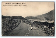 c1910 High Road at Praya Do Norte Fayal Azores Portugal Unposted Postcard picture