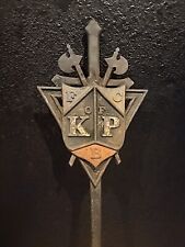 Antique Grave Marker Knights of Pythias Funeral Memorial Fraternal momento mori picture