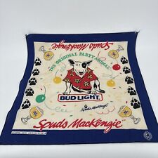 Vintage Spuds MacKenzie Cloth Bandana Original Party Animal Bud Light Beer picture