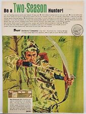 1965 Bear Archery Bowhunting Hunting Two Season Print Ad Grayling Michigan picture