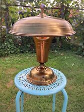 ANTIQUE 1930's Classic Art Deco Brass French Style Desk or Table Lamp MUSHROOM picture
