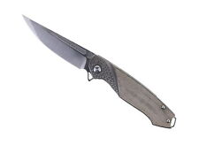 Tuya Kingsman V2 Folding Knife Brown Micarta Handle M390 Plain Edge TYKMV2 picture