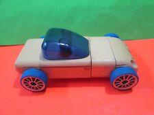 VINTAGE AUTHENIC AUTOMOBLOX WOOD SPORTS TOY CAR A T9 DESIGNED BY CALELLO picture