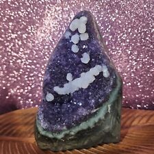 2.4lbs - Amethyst Geode w/ Calcite picture