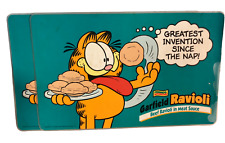 Vtg GARFIELD 1978 Place Mats Ravioli Puzzles Double Sided 70s Laminate Retro-2 picture