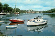 River Fal, Truro, Cornwall, D. Noble, John Hinde Studios, market town,  Postcard picture