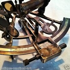 Antique Vintage Heavy Brass Nautical Sextant Henery Barrow & CO. London picture