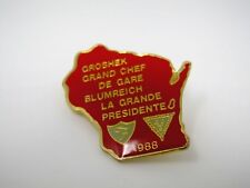 Vintage Collectible Pin: 40/8 Forty & Eight Groshek Grand Chef De Gare Blumreich picture