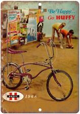 1968 Huffy Bicycle Banana Seat Ad Reproduction Metal Sign B288 picture