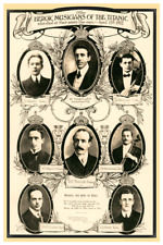 TITANIC ETC. 1013b  RMS Titanic Musicians Tribute Poster - band members  24 x 36 picture