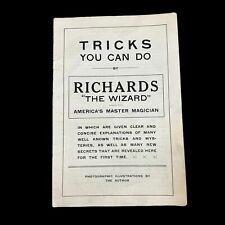 Antique Magic Tricks You Can Do Richard Wizard Horoscopes Saginaw Michigan 1910s picture