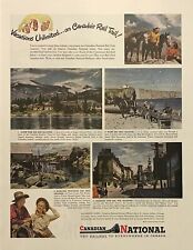 Vintage Magazine Ad Canadian National Railways To Everywhere Canada Train Travel picture