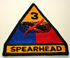 Pre-Vietnam US Army 3rd Armored Spearhead Division Arm Patch NOS New 1940s-50s picture