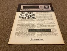 FRAMED ADVERT 13X11 PIONEER SX-60 RECIEVERS picture