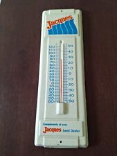 Vintage Metal Jacques JX Hybrids Thermometer Farm Ag Seed Corn Dealer 14 inches picture