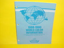 1980-1986 DUPONT PAINT WORLD COLOR INFORMATION BOOK CAR+TRUCK DOMESTIC+IMPORTED picture
