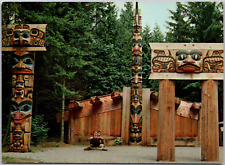Haida Indians University Of British Columbia Vancouver Canada Vintage Postcard picture