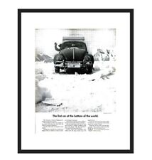 LIFE MAGAZINE - FRAMED ORIGINAL AD - 1965 VW BUG in Antartica picture