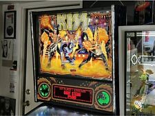 Rare Ballys Casino Kiss Stern Pinball Machine Backglass High Resolution Mirrored picture