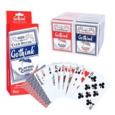 GOTHINK 12 Pack Standard Playing Cards Plastic Coating,Poker size-Free Shipping picture