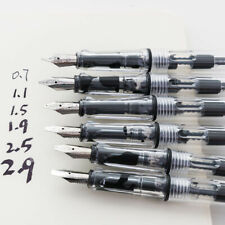6Pcs Parallel Art Calligraphy Fountain Pen 0.7/1.1/1.5/1.9/2.5/2.9mm Writing #s picture