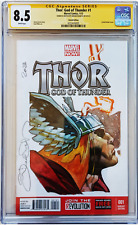 Thor: God of Thunder #1 2013 Signature Gradato Cgc 8.5 Signed Simone Bianchi picture
