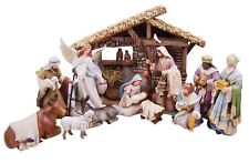 Bethlehem Nights Christmas Nativity Scene Figurines with Creche, 12 Piece Set picture