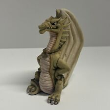 Vintage The World of Krystonia - Dragon 5” Figure Wings Yellow Clay Porcelain picture