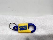 Blockbuster Video Rental Store Keyring Keychain Blue Yellow Vintage Logo picture