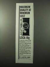 1958 Leica IIIg Camera Ad - Maximum Quality picture