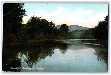 c1950's Beautiful Shadowy Reflection Grove View St. Joe River Idaho ID Postcard picture