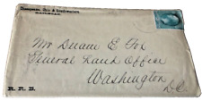 1883 CHESAPEAKE OHIO & SOUTHWESTERN LETTER AND ENVELOPE ILLINOIS CENTRAL picture