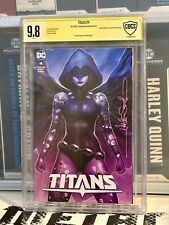 TITANS #4 Signed By NATHAN SZERDY CBCS 9.8 616 Raven Tattoo Variant Cover New picture