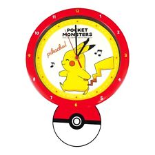 JAPAN wall clock Pokémon Pikachu Swinging Clock Red Pokémon Ball In Box NEW Gift picture