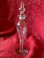 Heisey glass etched glass perfume bottle picture